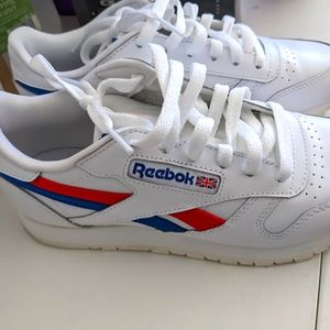 Reebok Classic UK British white/red/blue size 5m/6.5w